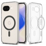 Husa MagSafe pentru Google Pixel 10a, Spigen, Ultra Hybrid, Transparenta Gri ACS11277