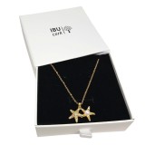 Cumpara ieftin Colier reglabil placat cu aur Starfish