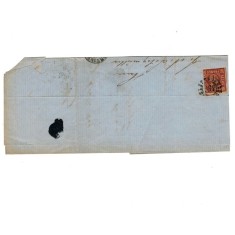 Bavaria (Germania) 1860 - Plic circulat Nurnberg - Wurzburg