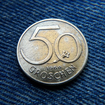 1Q - 50 Groschen 1960 Austria foto