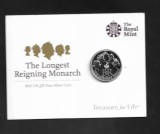 Marea Britanie - Royal Mint - The Longest Reigning Monarch 2015 - UK &pound;20 Argint .999
