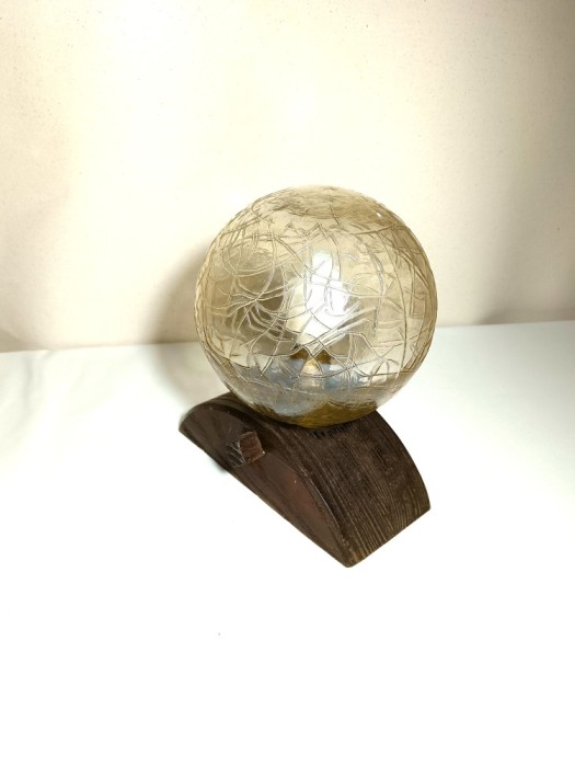Veioza Art Deco, Mid-Century Doria, sticlă Murano, vintage