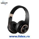 Casti Audio Wireless SeLeSe Model T8 Over-Ear Stereo cu Bluetooth, Microfon, Compatibilitate Universala, Sunet clar si puternic, TF Card, Control volu