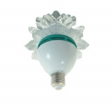 Cumpara ieftin Lampa rotativa LED RGB 3W, Lotus, soclu E27, diametru 12cm