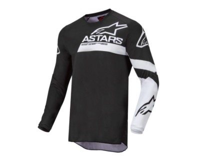 Tricou Alpinestars MX Fluid Chaser Black White foto