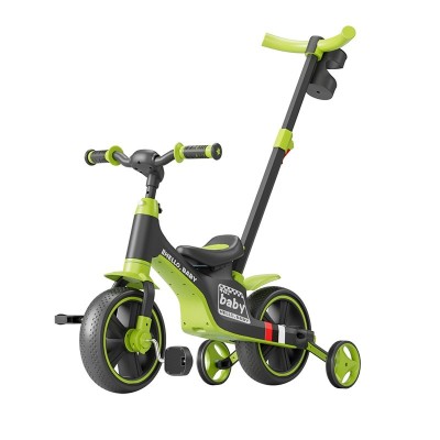 Bicicleta Multifunctionala pentru Copii, Flippy, 3 in 1 Bicicleta Troller Tricicleta, 2-6 ani, cu Roti Auxiliare, Ghidon si Scaun Reglabil, 102 x 90 x foto