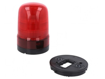 Semnalizator Luminos și Acustic LED Roșie 10-30VDC 88dB IP23 foto