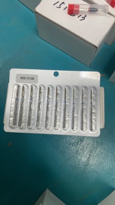 Bit de diamant pentru cuticule, con rotunjit, br&amp;acirc;u albastru 850/016B foto