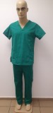 Bluza medicala de culoare verde &ndash; model unisex - 44