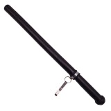 Tonfa Autoaparare IdeallStore&reg; Police Force Cauciuc 50cm Negru + Agatatoare