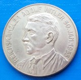 Moneda Adolf Hitler 1933 Nationales Schiessen, 36mm, Replica