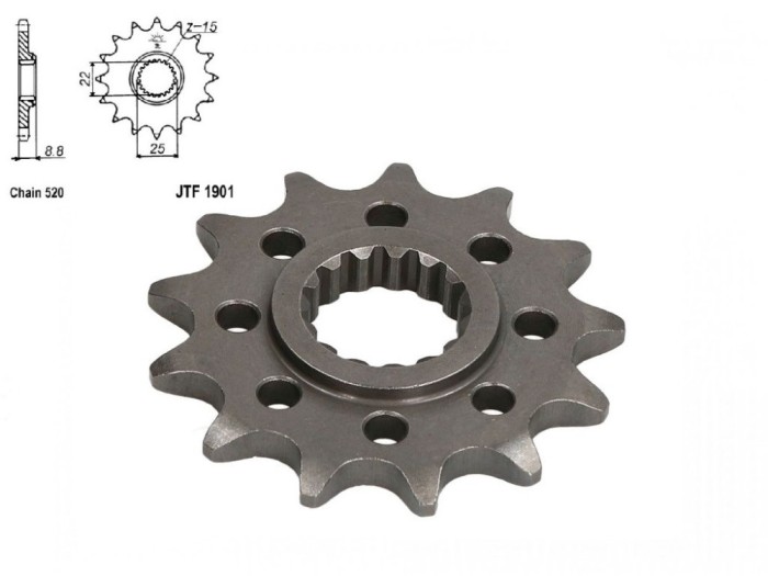 Pinion transmisie fata 520/13T, JTF1901