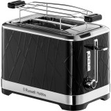 Prajitor de paine Russell Hobbs Structure 28091-56, 1050 W, 2 felii, Functie Lift and Look, Tava de firimituri detasabila, Negru