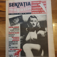 revista senzatia magazin anul 1,nr. 1 - 1995- prima aparitie