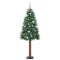 vidaXL Brad de Crăciun subțire cu 300 LED cu suport Verde 210 cm PVC 3394876