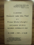 1939, monseniorul Richard Spiess, romano catolic, catedrala Sf Iosif Bucuresti