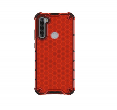 Husa XIAOMI Redmi Note 8T - Gel TPU Honeycomb Armor (Rosu) foto