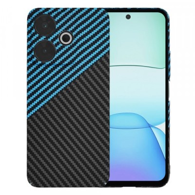 Husa pentru Xiaomi Poco M6 4G / Redmi 13, Techsuit, Carbonite FiberShell, Neagra Bleu foto
