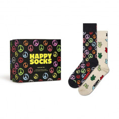 Happy Socks sosete Gift Box Peace 2-pack