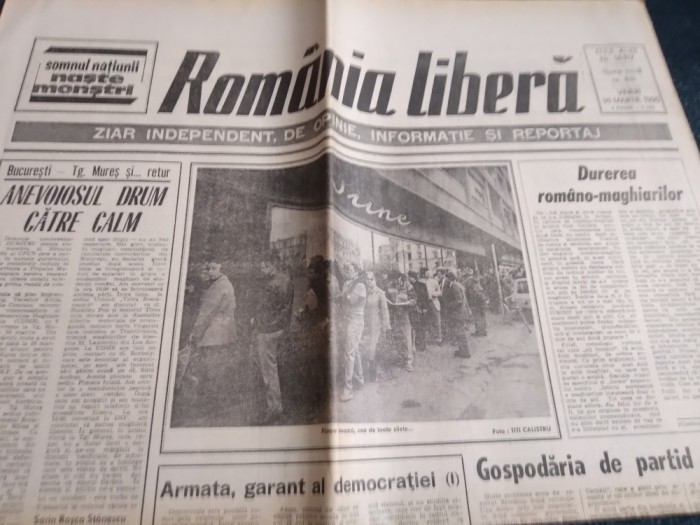 ZIARUL ROMANIA LIBERA NR 83 30 MARTIE1990