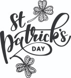 Cumpara ieftin Sticker decorativ, St Patrick &#039;s Day , Negru, 60 cm, 4905ST, Oem