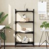 VidaXL Bibliotecă cu 4 niveluri, negru, 60x30x120 cm, lemn prelucrat 837652