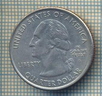 12184 MONEDA -S.U.A.-RHODE ISLAND-QUARTER DOLLAR -ANUL 2001D-STAREA CARE SE VEDE foto