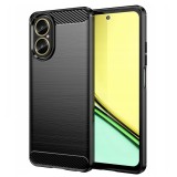 Husa Realme C67 4G Techsuit Carbon Silicone, negru