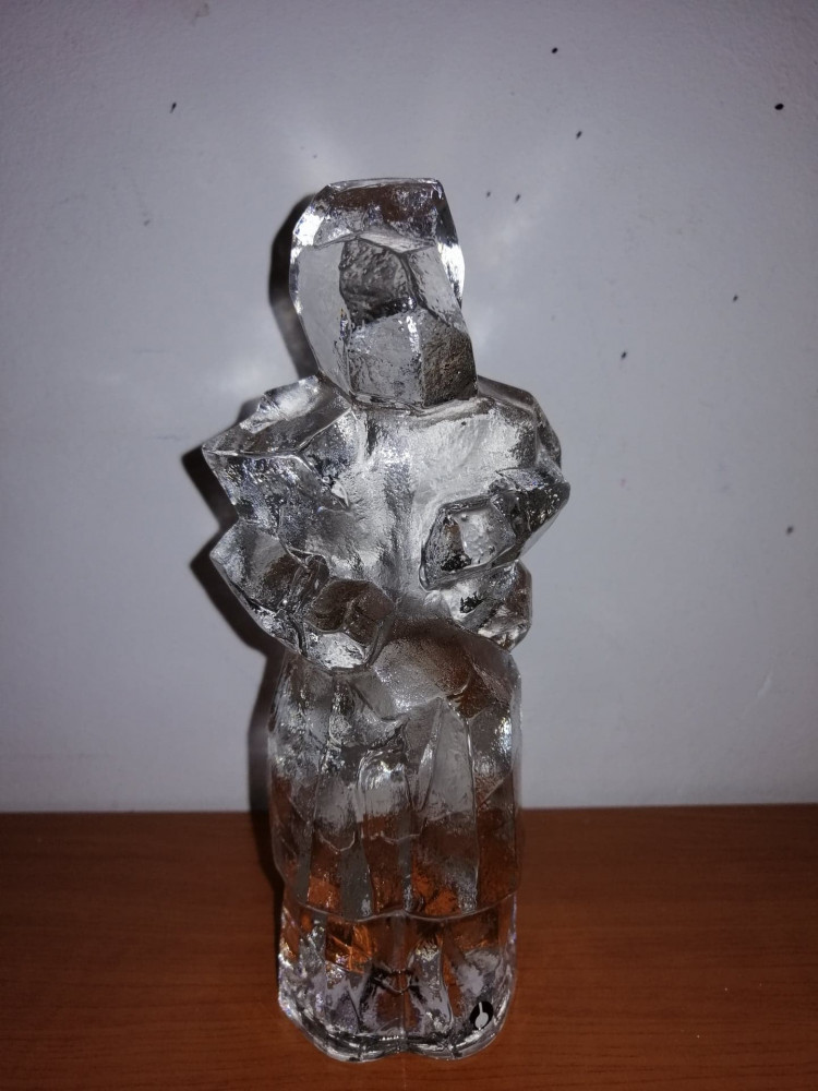 Greutate hartie prespapier figurina Pukeberg Art Glass sticla cristal  Suedia | Okazii.ro