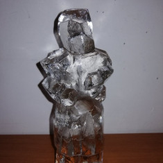 Greutate hartie prespapier figurina Pukeberg Art Glass sticla cristal Suedia