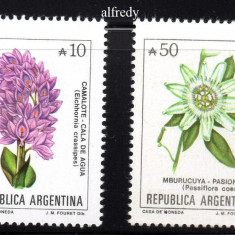 ARGENTINA 1989, Flora, serie neuzata, MNH