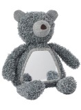Smallstuff Activity Bear &amp; Mirror, Wool Boucle, Grey (40048-04)