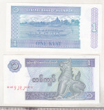 Bnk bn Myanmar 1 kyat 1994 necirculata