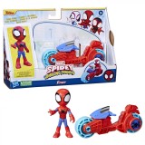 SPIDEY PRIETENII EXTRAORDINARI SET MOTOCICLETA SI FIGURINA SPIDEY 10CM