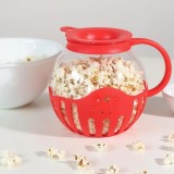 Recipient popcorn microunde, bol termorezistent pentru gustari rapide, preparare fara ule