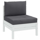 VidaXL Perne de paleți, 2 buc., melanj antracit, material textil