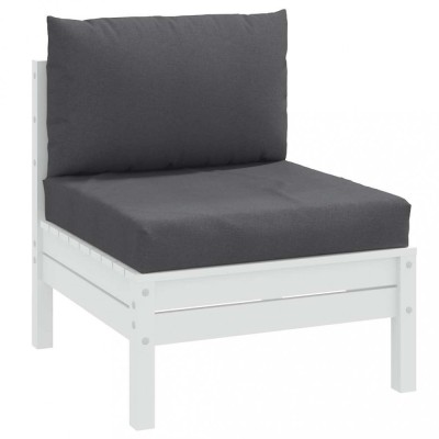 vidaXL Perne de paleți, 2 buc., melanj antracit, material textil foto