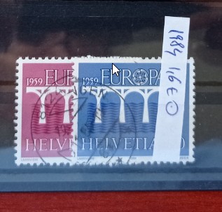 TS21 - Timbre serie CCCP - Elvetia - Helvetia 1984 foto