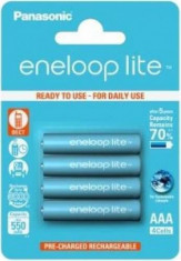 Acumulator Panasonic Eneloop Lite R03/AAA 550 mAh 4 bucati foto