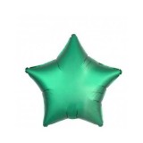 Balon Folie Satin Stea Verde - 45 cm
