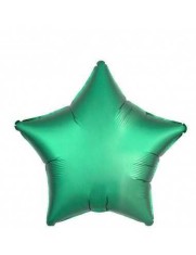 Balon Folie Satin Stea Verde - 45 cm foto