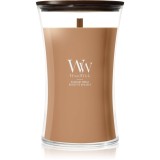 Woodwick Hazelnut Roast lum&acirc;nare parfumată cu fitil din lemn 610 g