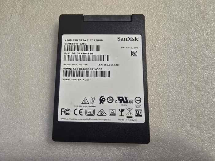 Solid State Drive (SSD) SanDisk X600 128GB TLC SATA 6Gbps 2.5&quot;