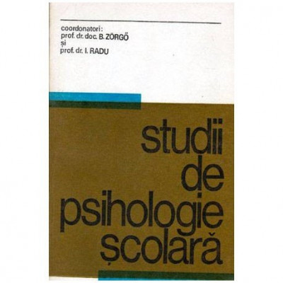 colectiv - Studii de psihologie scolara - 103406 foto