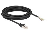 Patch cord S/FTP 5m negru 26AWG cu RJ50 mufă - DELOCK