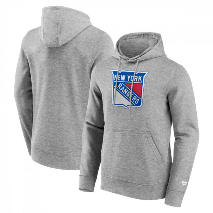 New York Rangers hanorac de bărbați cu glugă Primary Logo Graphic Hoodie Sport Gray Heather - M