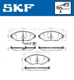 Set placute frana fata SKF VKBP80179E