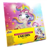 Kit pictura cu diamante Unicorn , Set complet Diamond Painting pentru copii si adulti