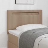 Tăblie de pat design simplu cappuccino 100 cm piele ecologică