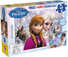 Puzzle de colorat maxi - Anna si Elsa (60 piese) foto